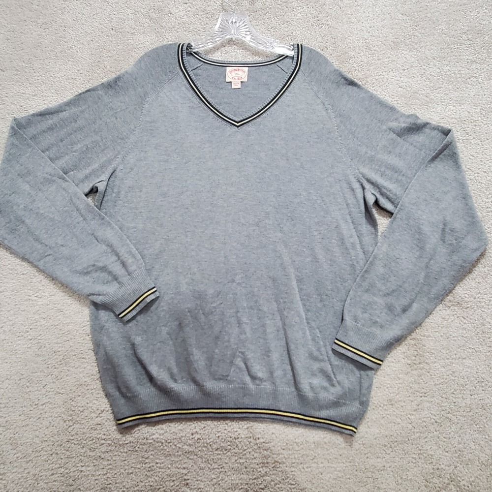Brooks Brothers Sweater‎ Mens  XL Gray Preppy Career Heritage Classic